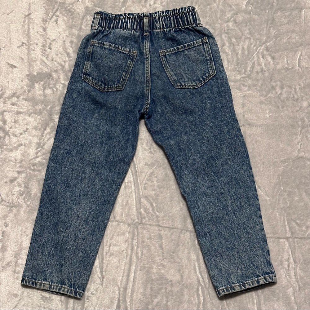 H&M Disney Minnie Mouse & Figaro Jeans Girl’s Elastic Waist Denim Pants Size 5T - Picture 5 of 10